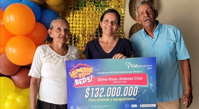 Colpensiones le cumple el sue&ntilde;o de tener vivienda propia a Gilma Rosa Jim&eacute;nez, artesana de palma y madre cabeza de familia